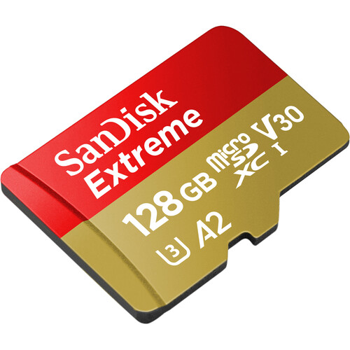  SanDisk Extreme 128GB microSD Memory Card V30  (190MB/s)